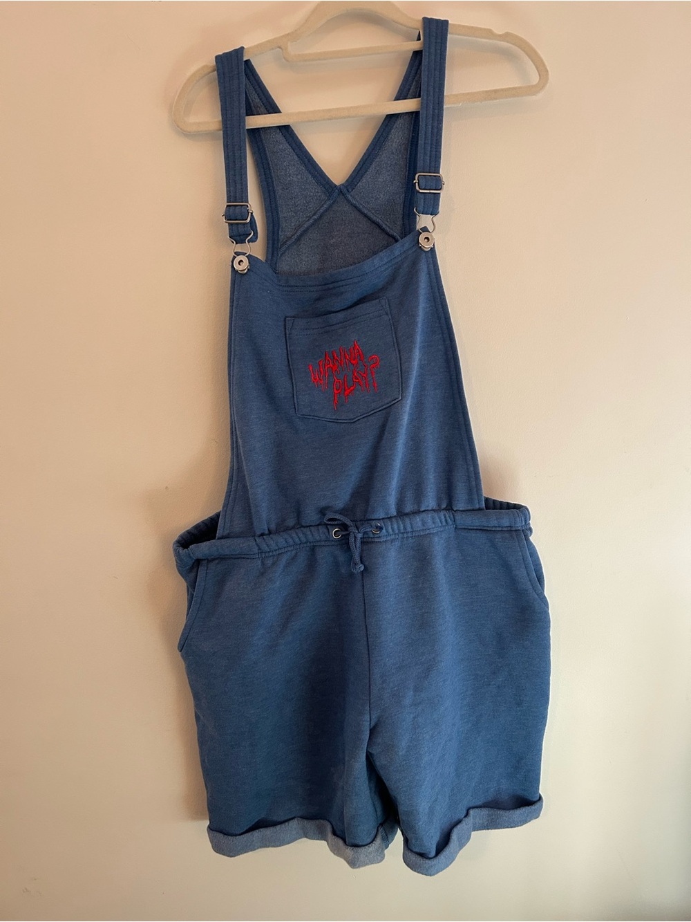 Universal Studios Casual Chucky Blue Sleeveless Romper Overalls - Women’s XL